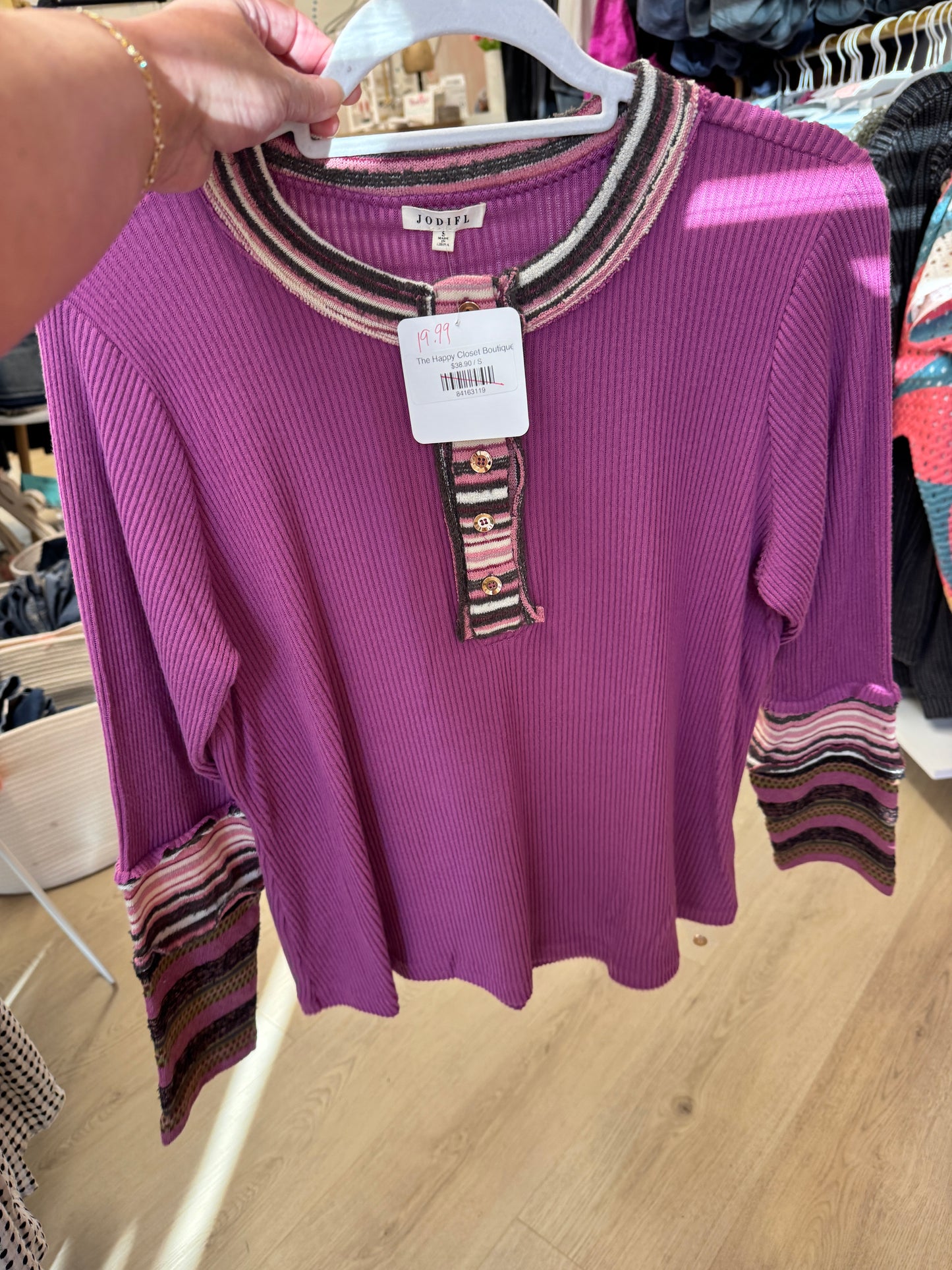 Boho Purple Top *Final Sale*