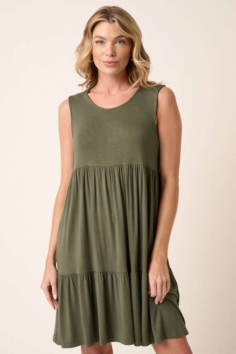 BD7238-BAMBOO TIER MINI DRESS