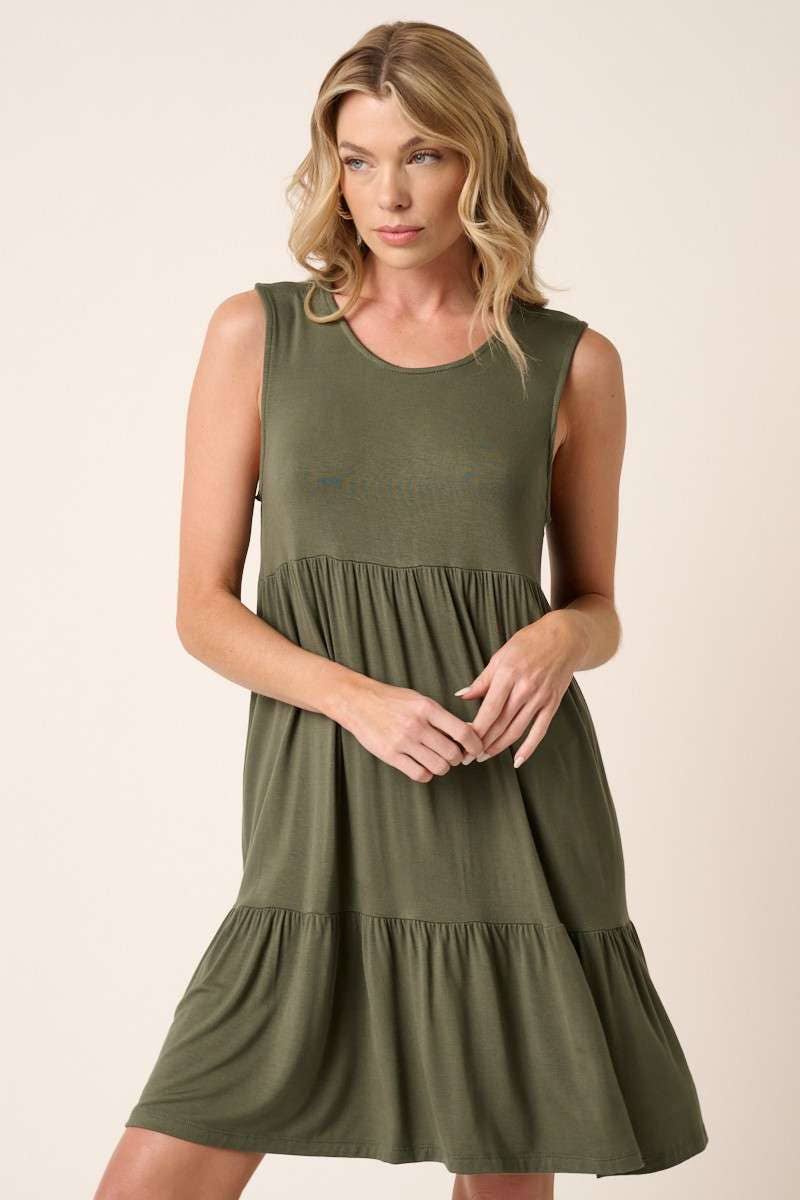 BD7238-BAMBOO TIER MINI DRESS