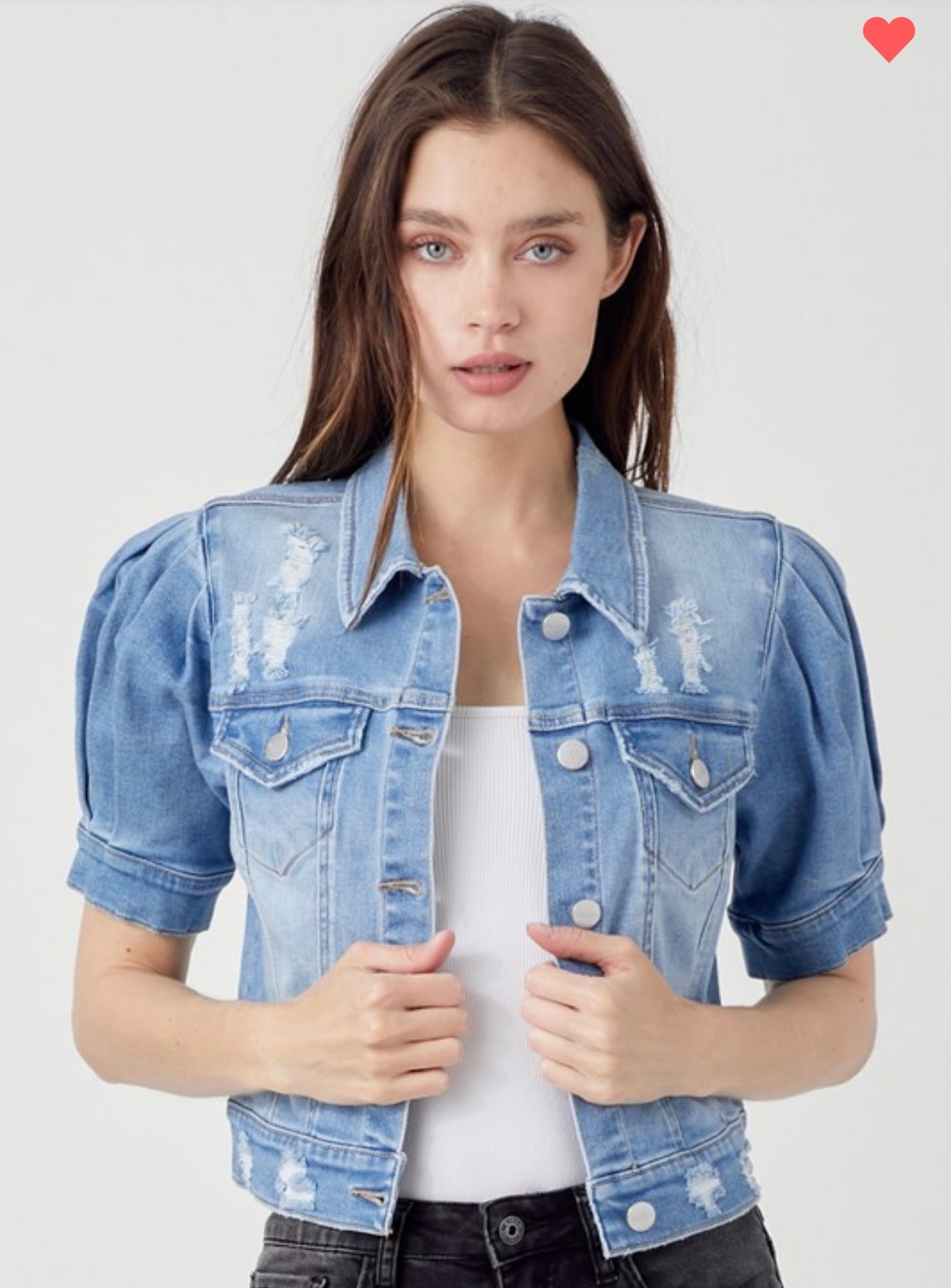 Cropped S/S Denim Jacket