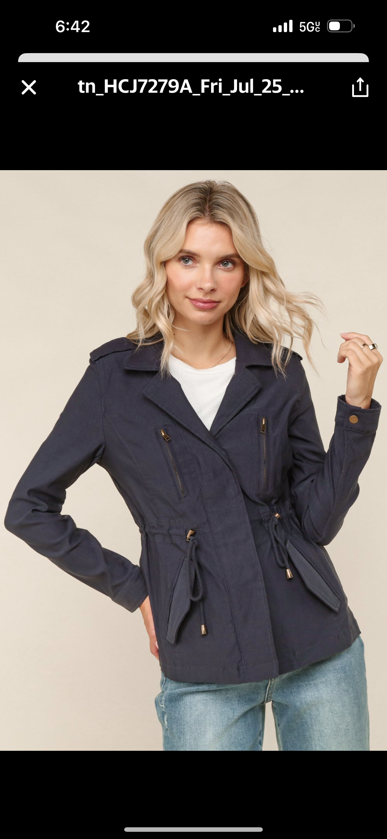 Navy Anorak Jacket