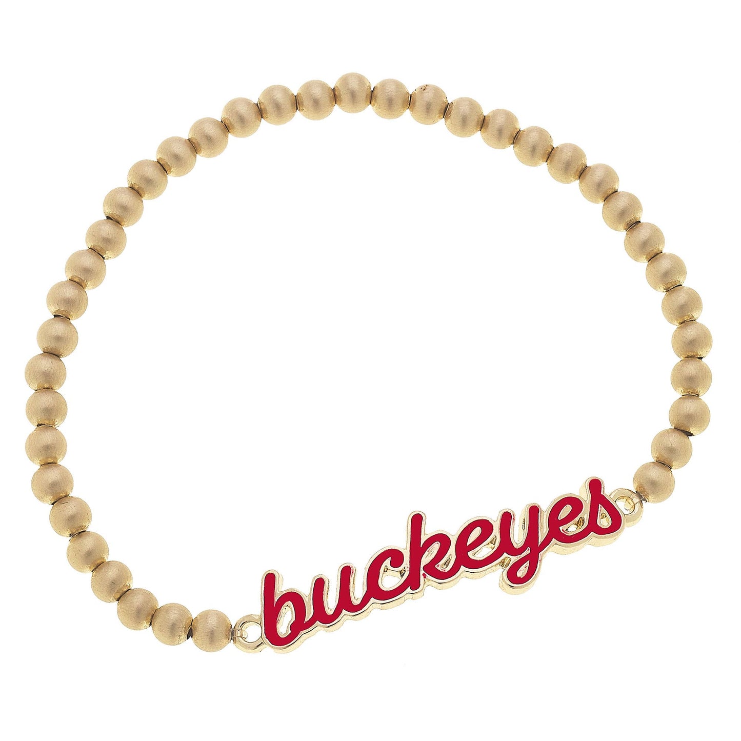 Ohio State Buckeyes Enamel Script Stretch Bracelet
