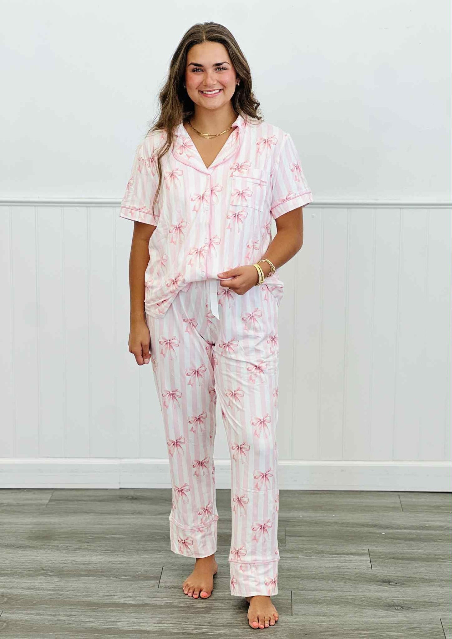 *PREORDER Button Down Pant PJ Set