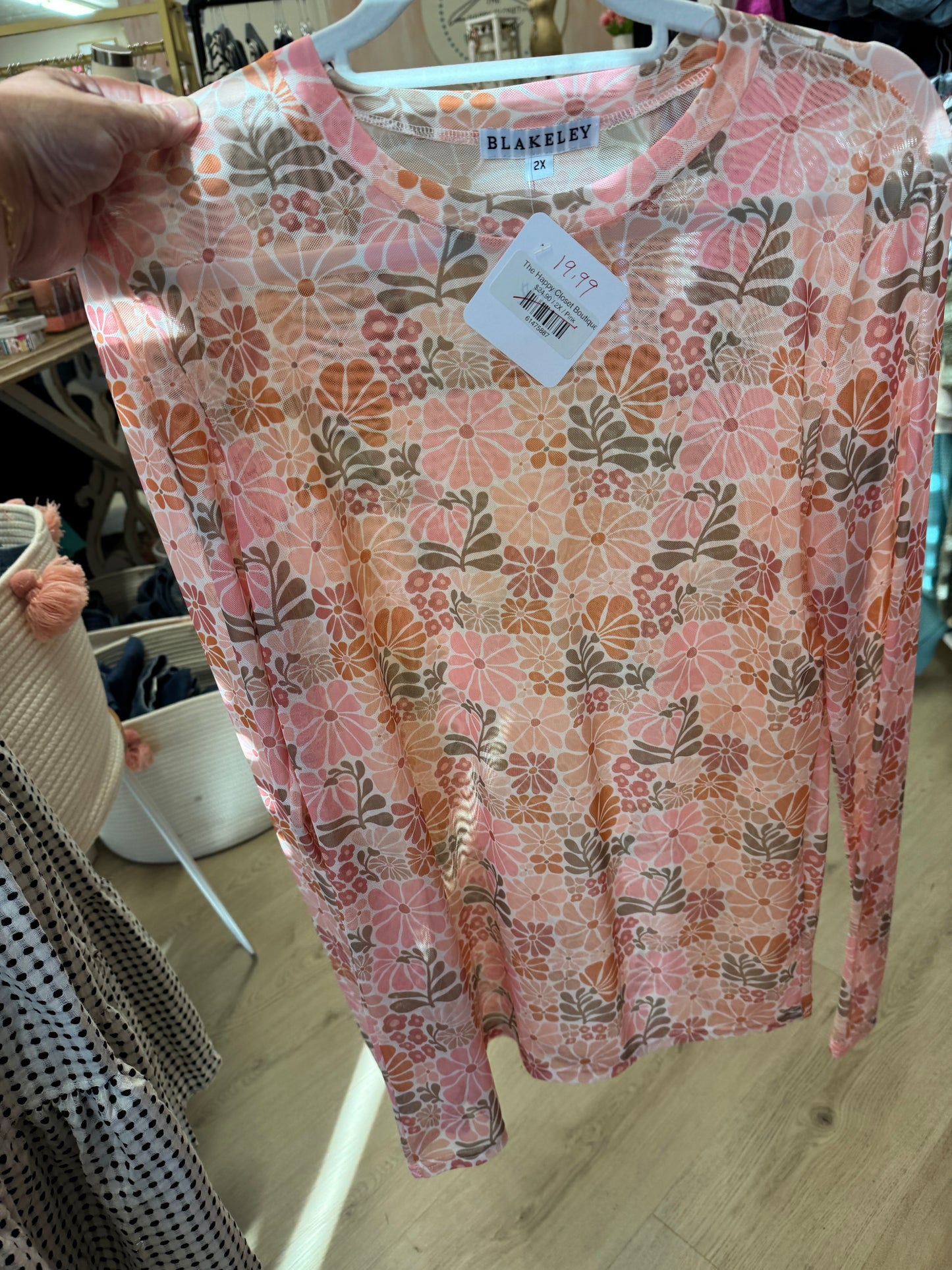 Mesh L/S Top *Final Sale*