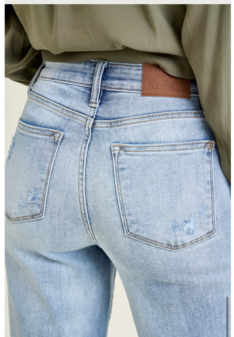 HW Judy Blue Straight Leg Denim 82501