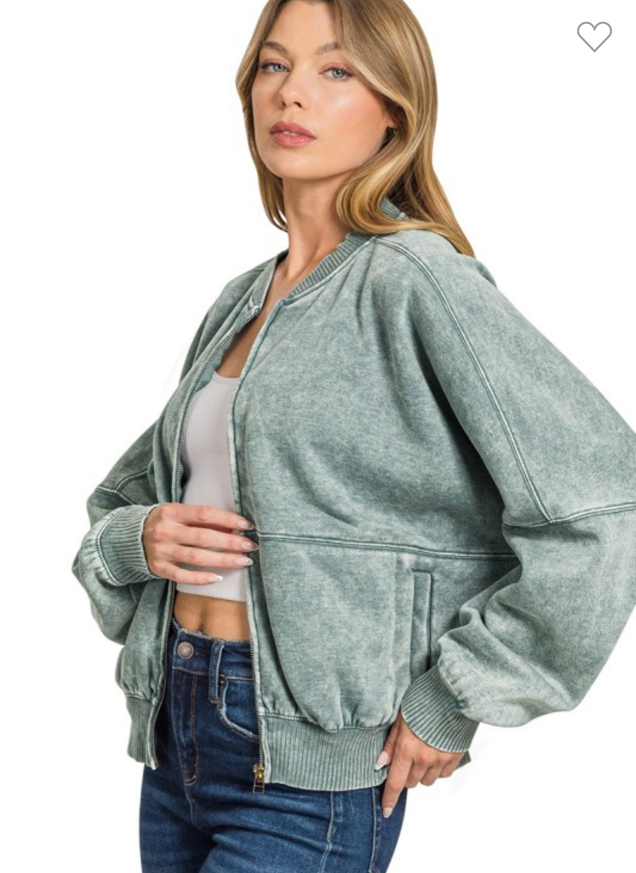 Ash Jade Bomber Jacket