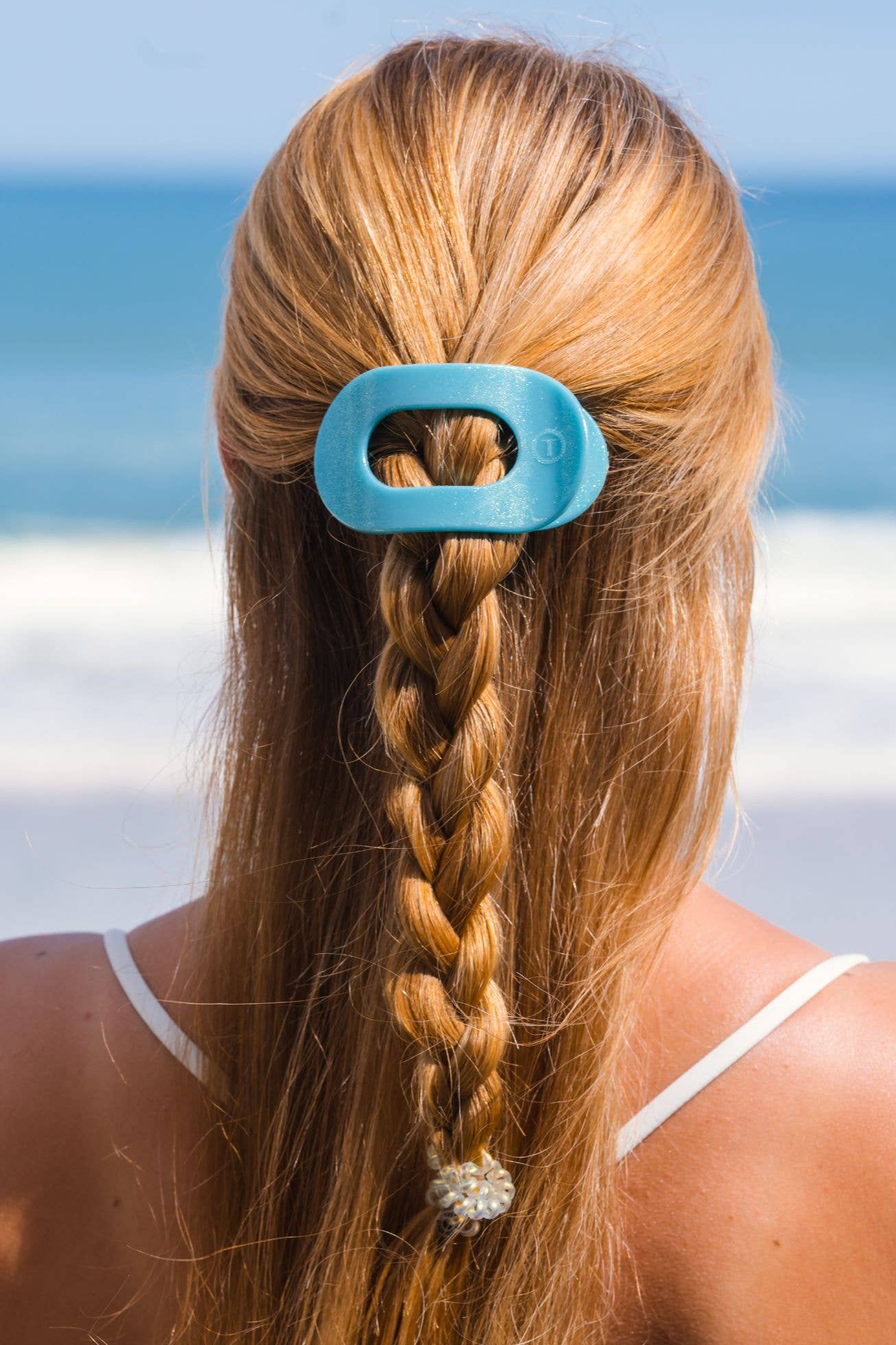 Round Flat Hair Clip | Small | Blue Seas