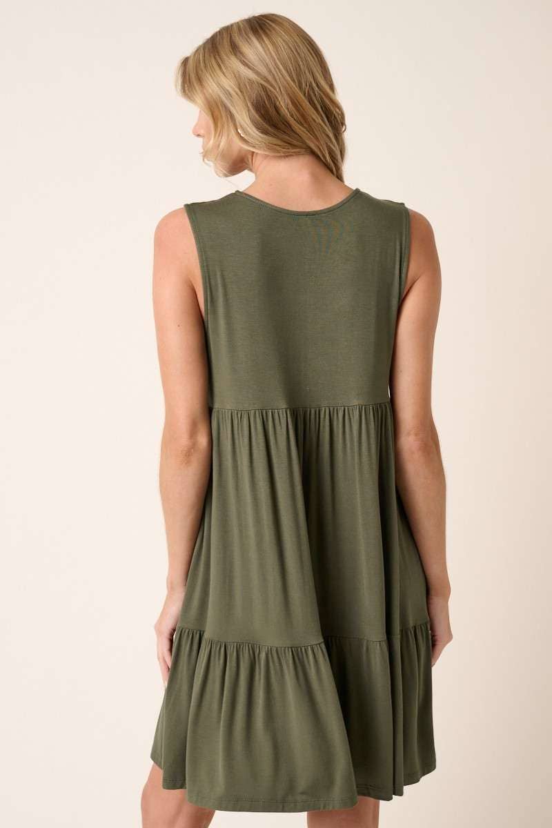 BD7238-BAMBOO TIER MINI DRESS