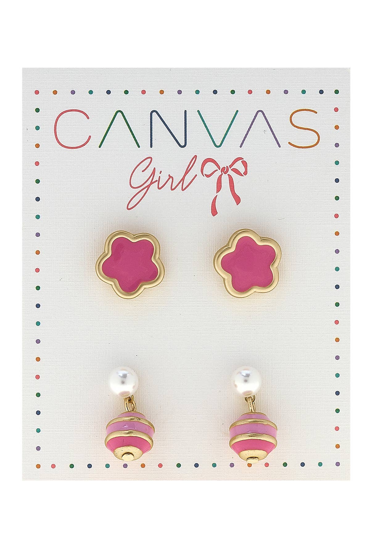 Molly Flowers & Macarons Children's Stud Earrings (2)
