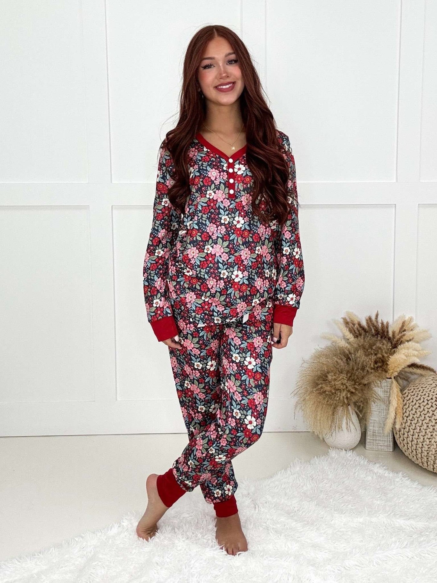 Long Sleeve Christmas Women Jogger PJ Set