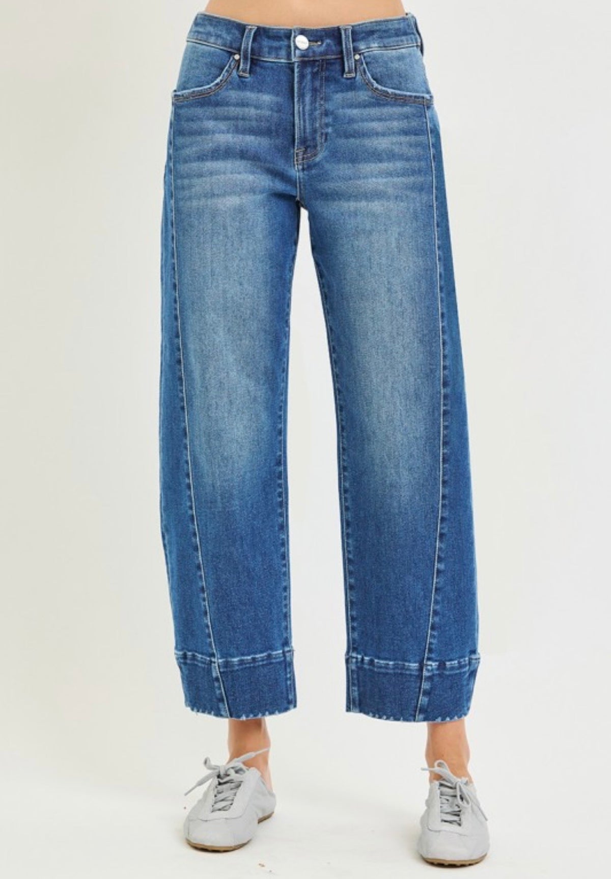 Risen Slouchy Crop Denim