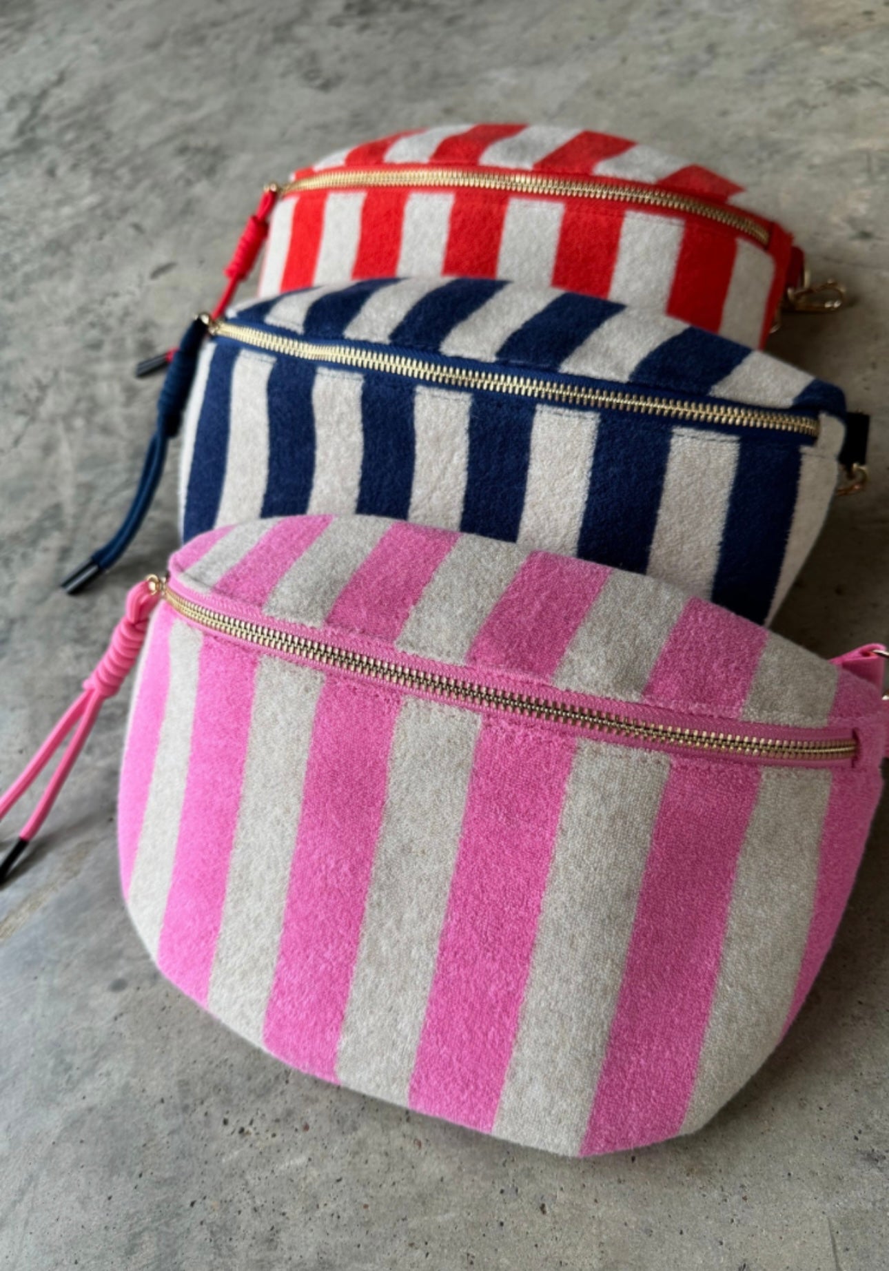 Striped Terry Bum Bag