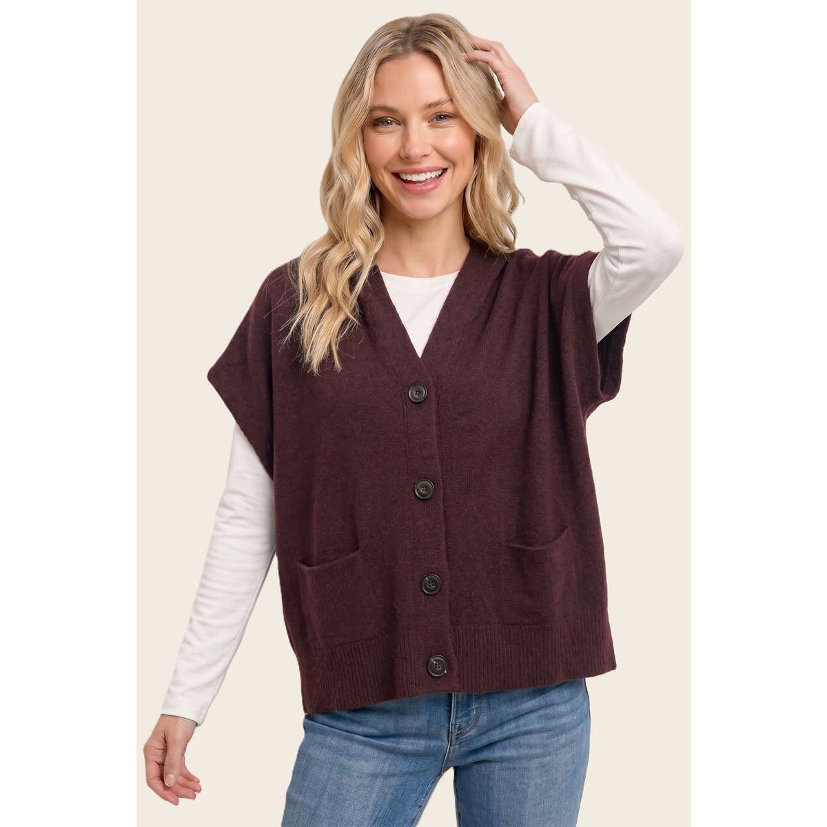 HOODIE SHORT SLEEVE SWEATER CARDIGAN