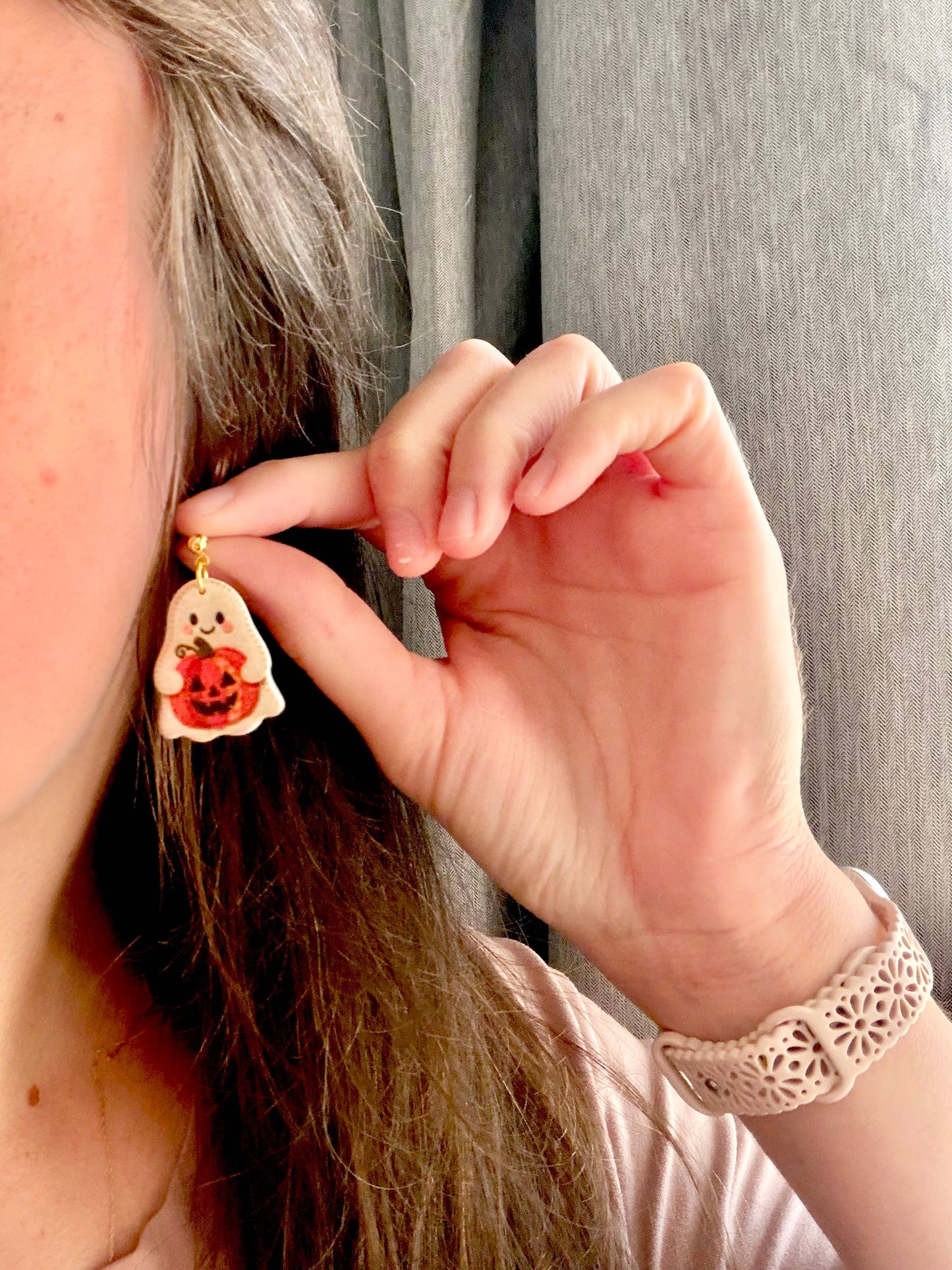 Candy Corn Earrings, Frankenstein Earrings, Ghost Earrings