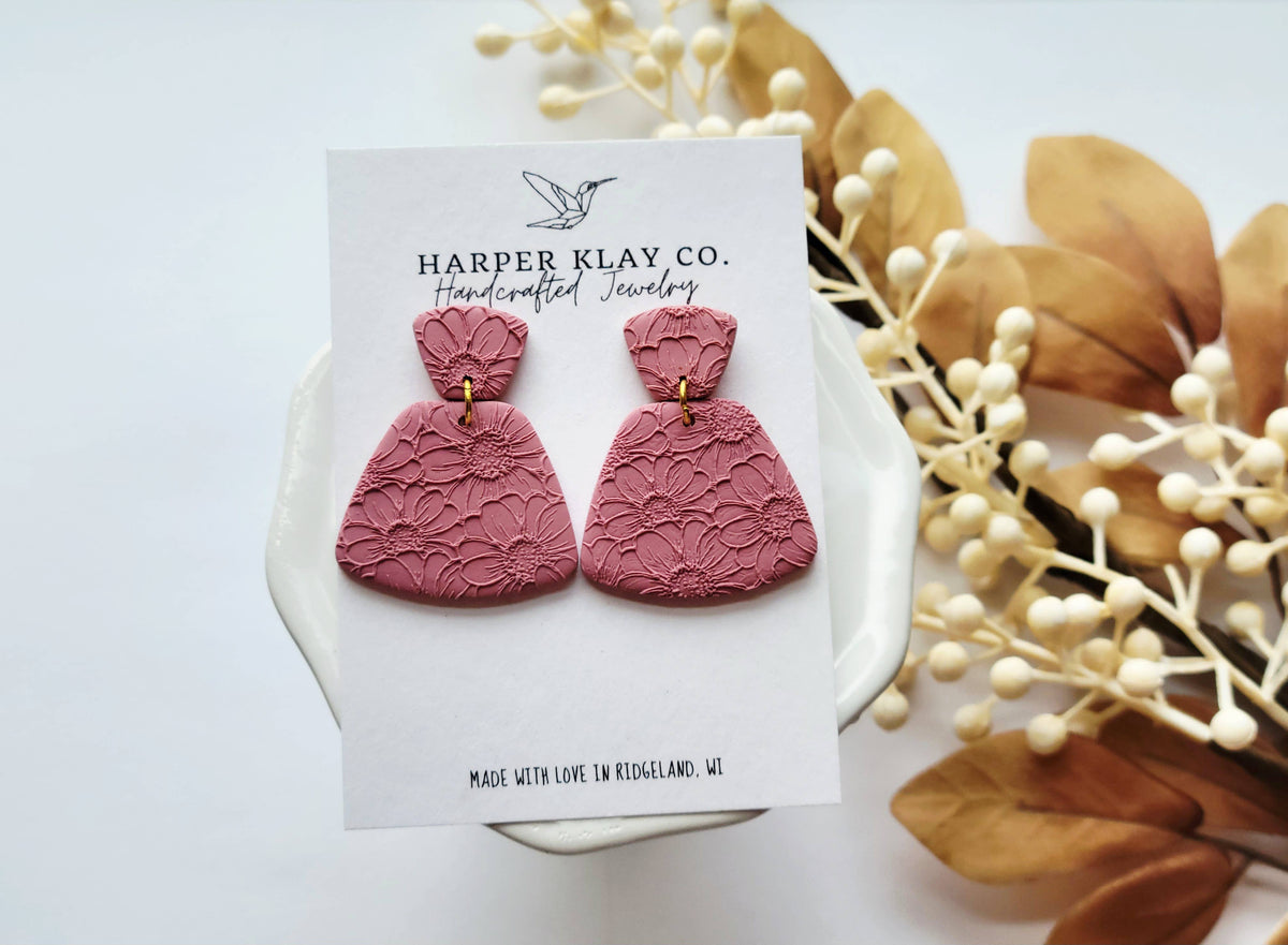 The Hadley Set- Polymer Clay Dangle Earrings