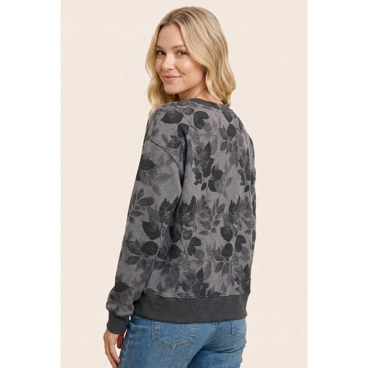 FLORAL PRINTED HACCI TOP
