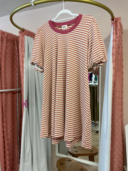 Stripe dress with pockets *FINAL SALE*