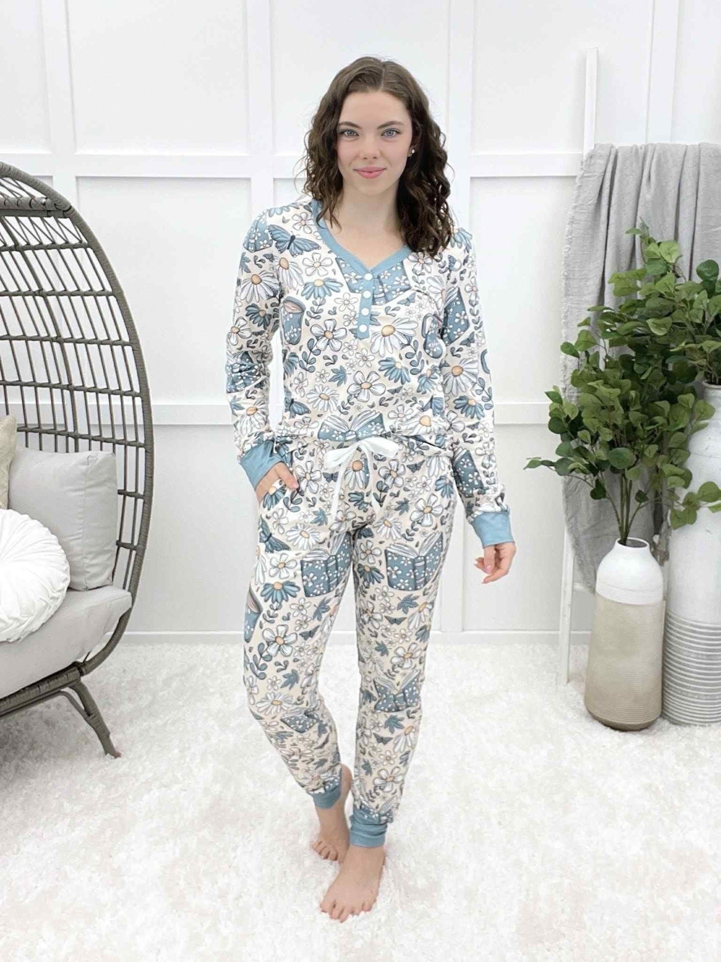 Long Sleeve Christmas Women Jogger PJ Set
