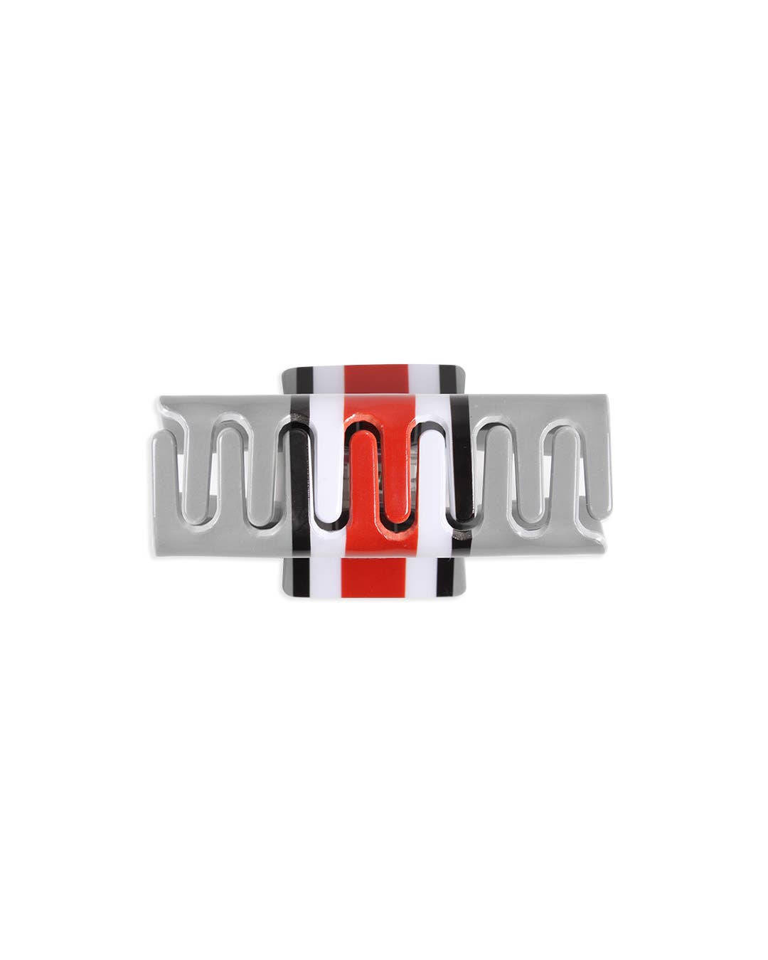 Ohio State® Eco Gray Helmet Stripe Block O - Logo Claw Clip