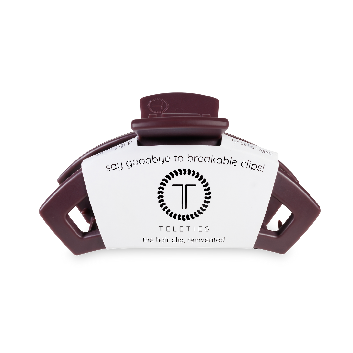 Open Hair Clip | Med. |  Burgundy Bliss