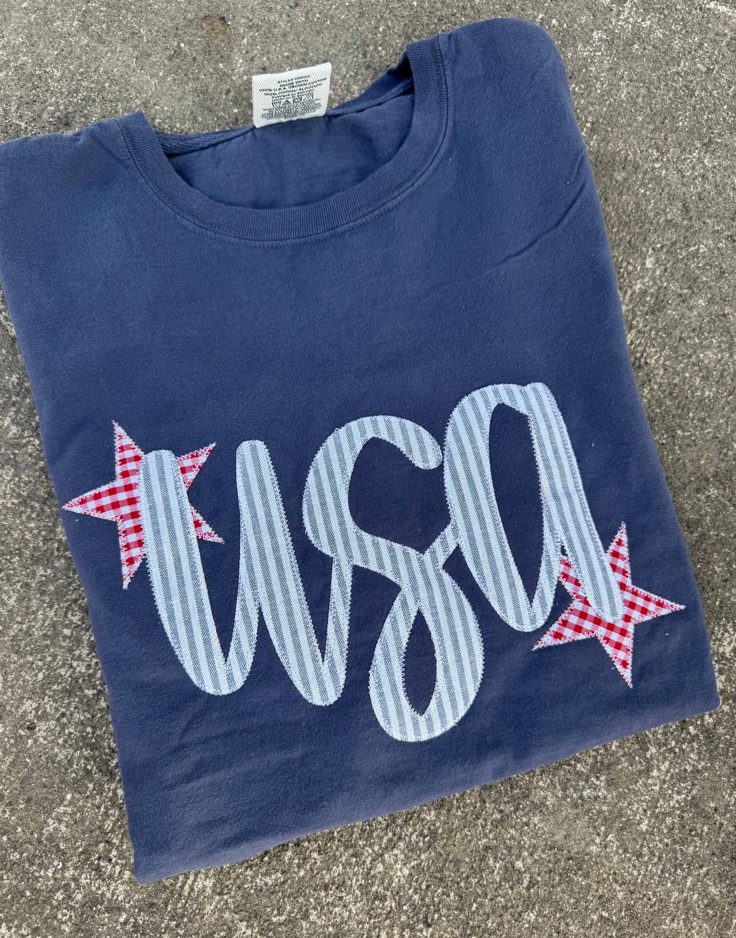 Denim USA Patriotic 4th of July Short Sleeve-Final Sale