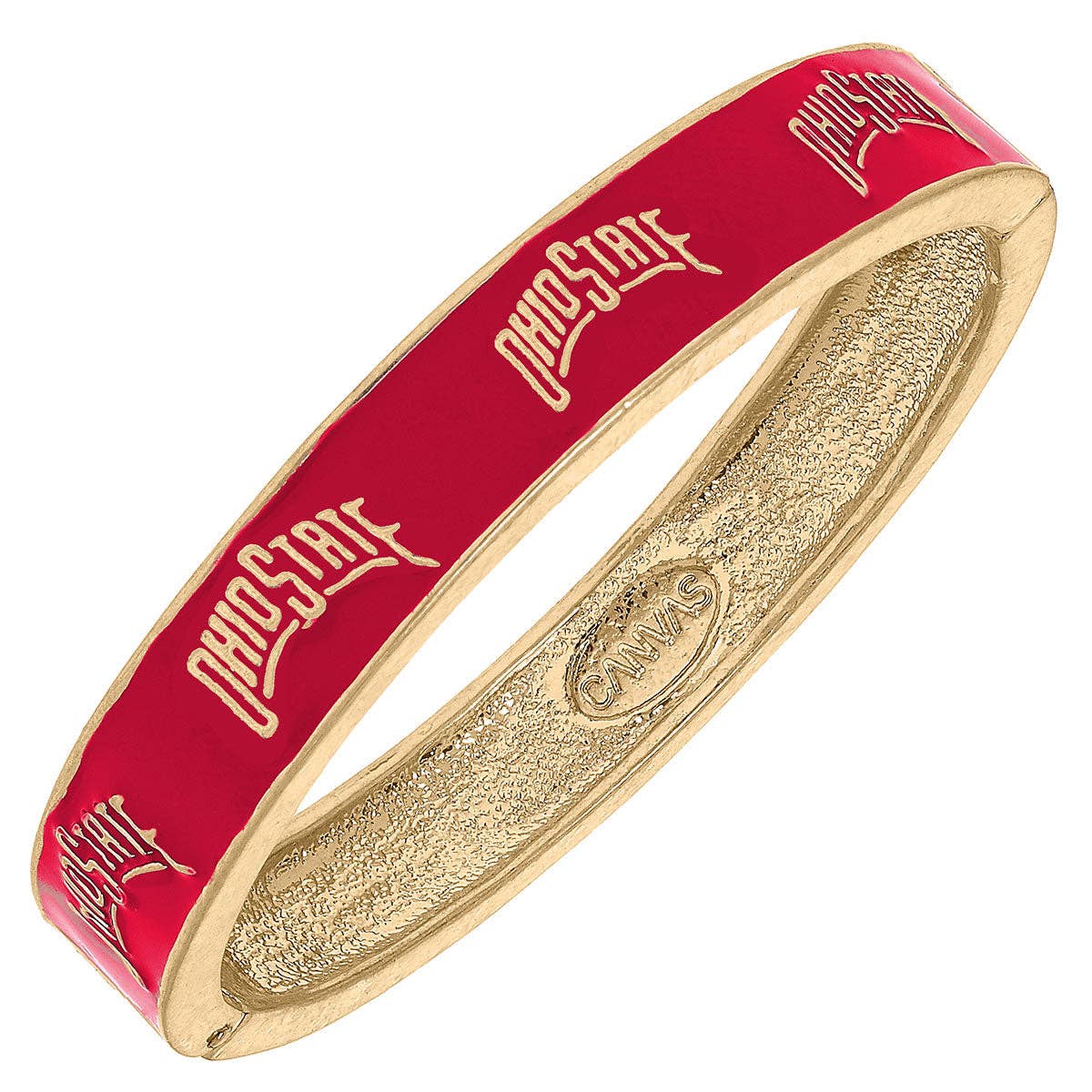 Ohio State Buckeyes Enamel Hinge Bangle