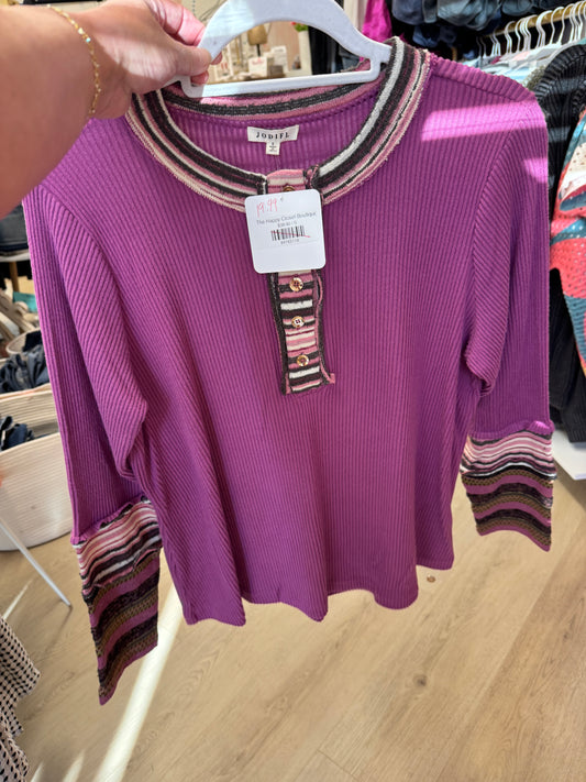 Boho Purple Top *Final Sale*