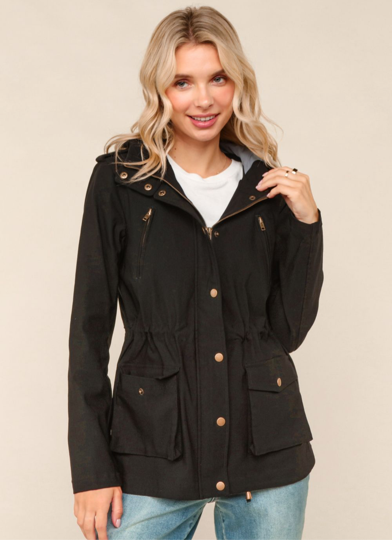 Black Anorak Jacket