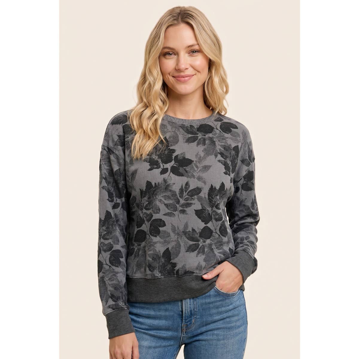 FLORAL PRINTED HACCI TOP
