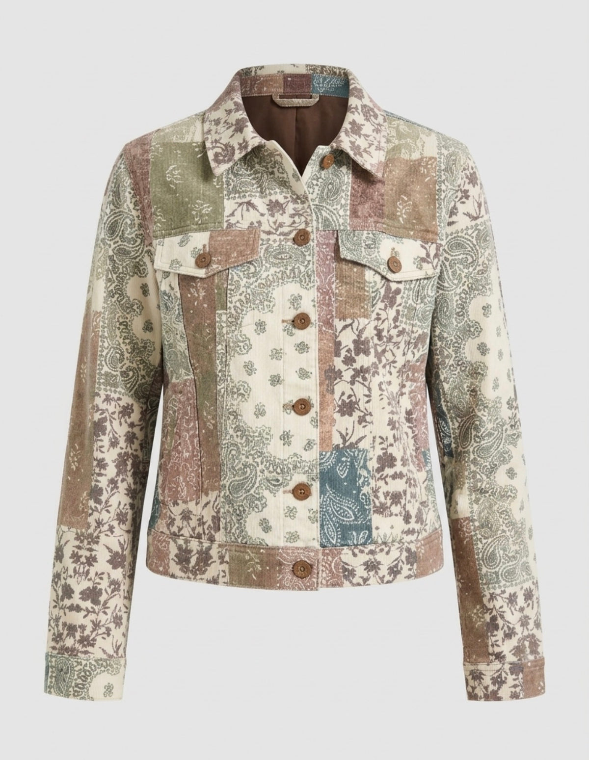 Patchwork Denim Jacket with stretch