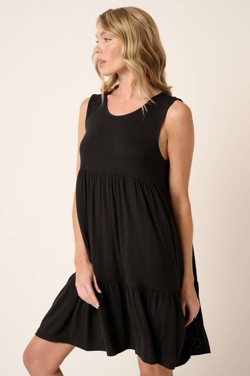BD7238-BAMBOO TIER MINI DRESS