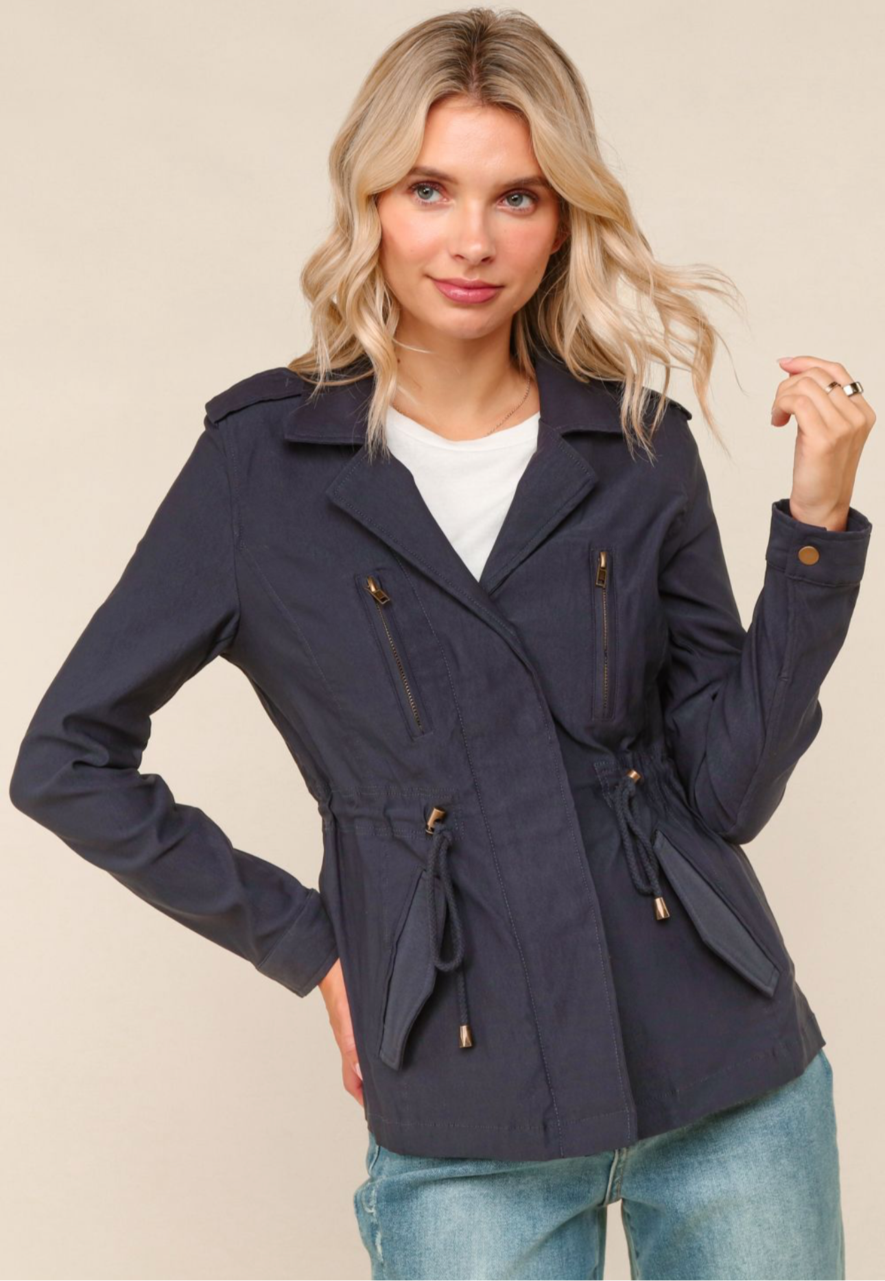 Navy Anorak Jacket