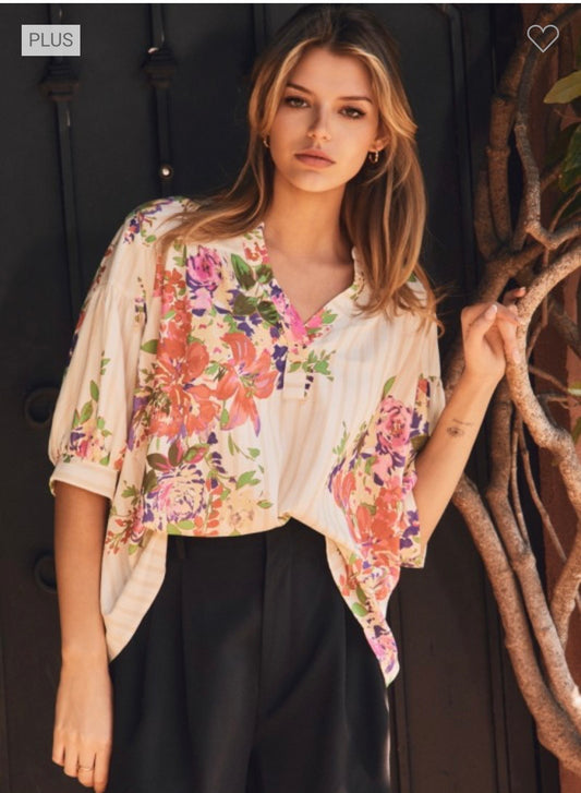 Floral Print Blouse