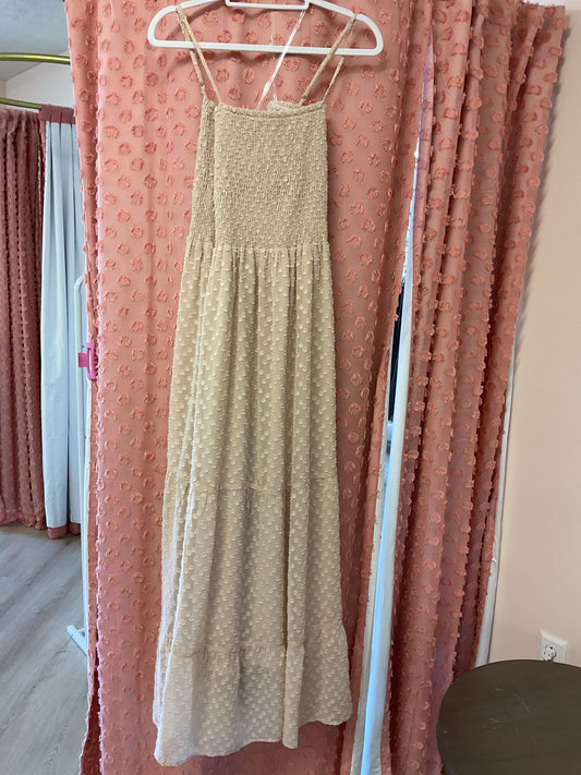Smocked Top Tan Maxi *FINAL SALE*