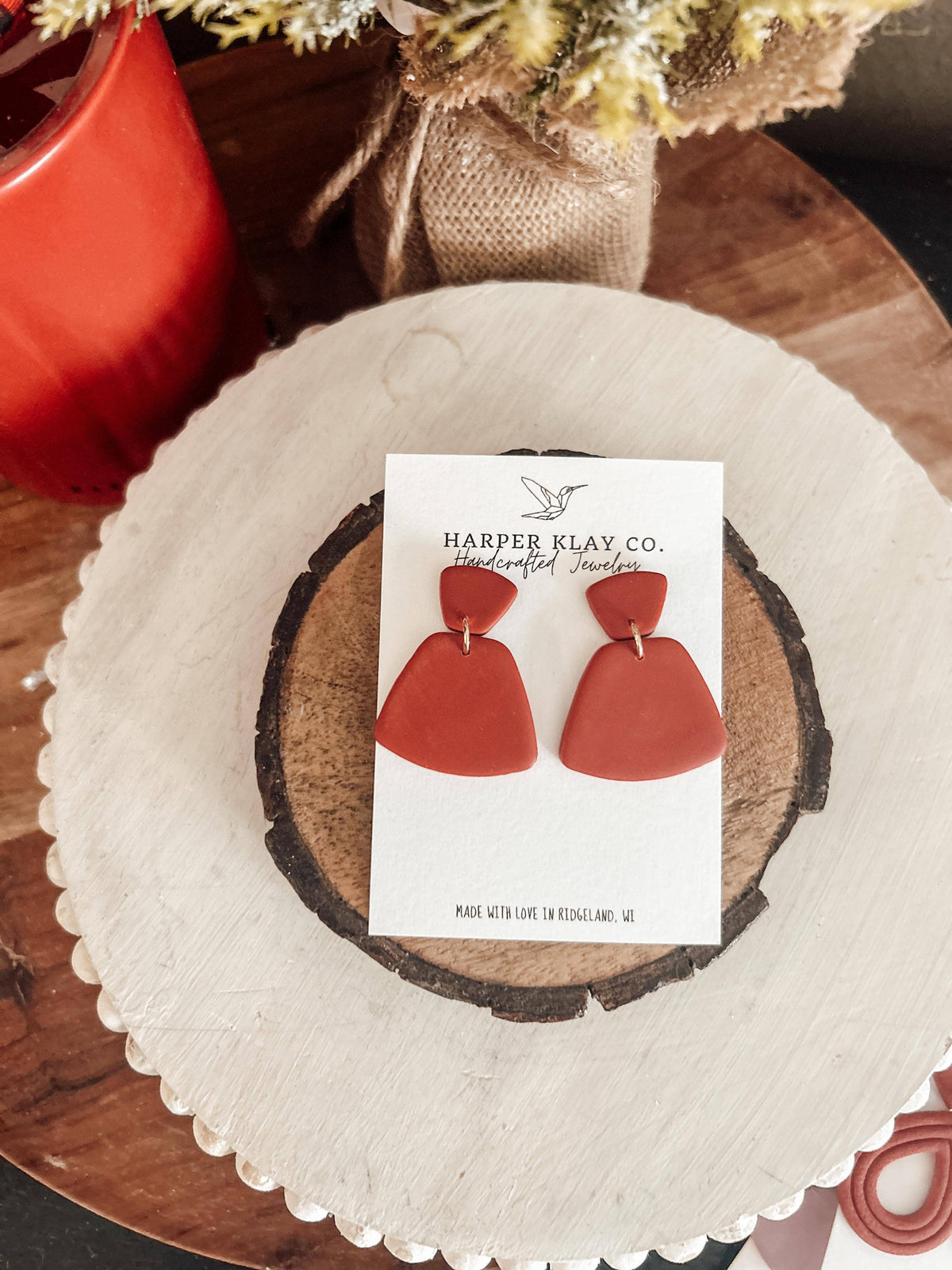 The Hadley Set- Polymer Clay Dangle Earrings