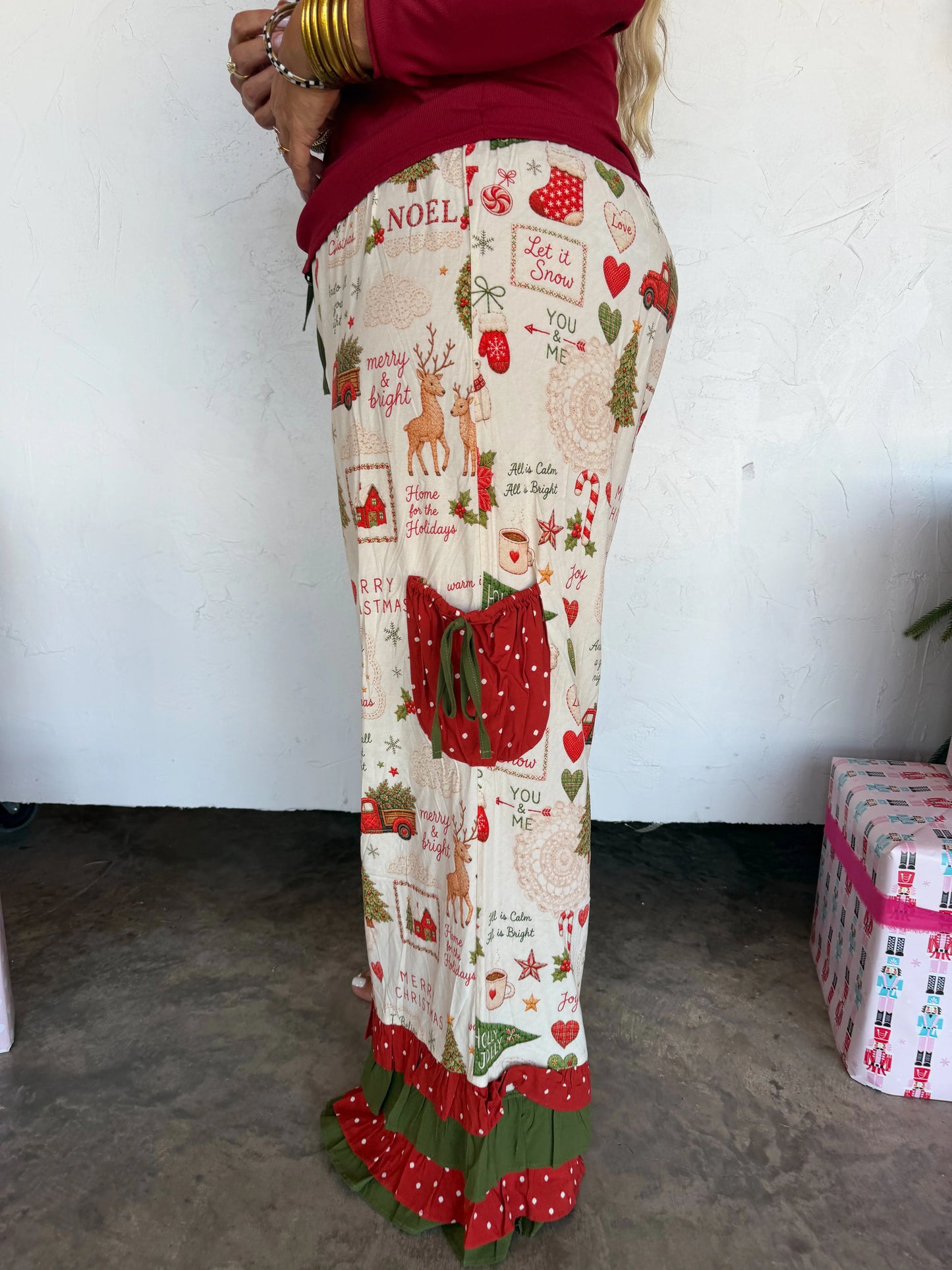 -PREORDER- VINTAGE CHRISTMAS BLOOMER PANTS
