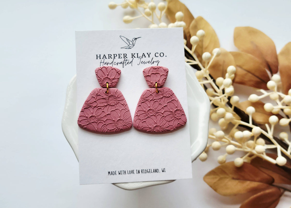 The Hadley Set- Polymer Clay Dangle Earrings