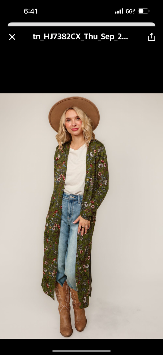 Hacci Knit Duster Cardigan