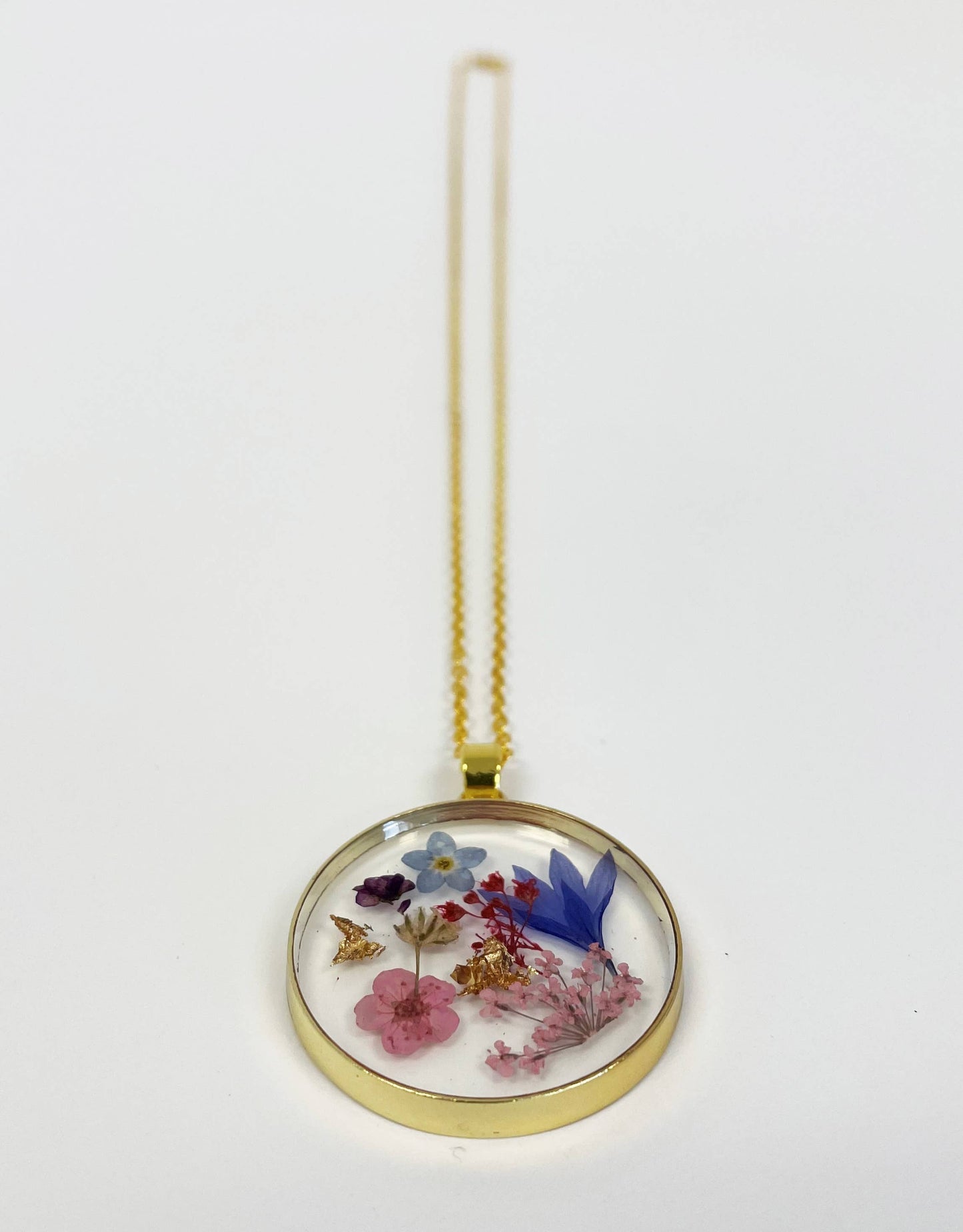Pressed Flower Necklace - Made With Real Flowers