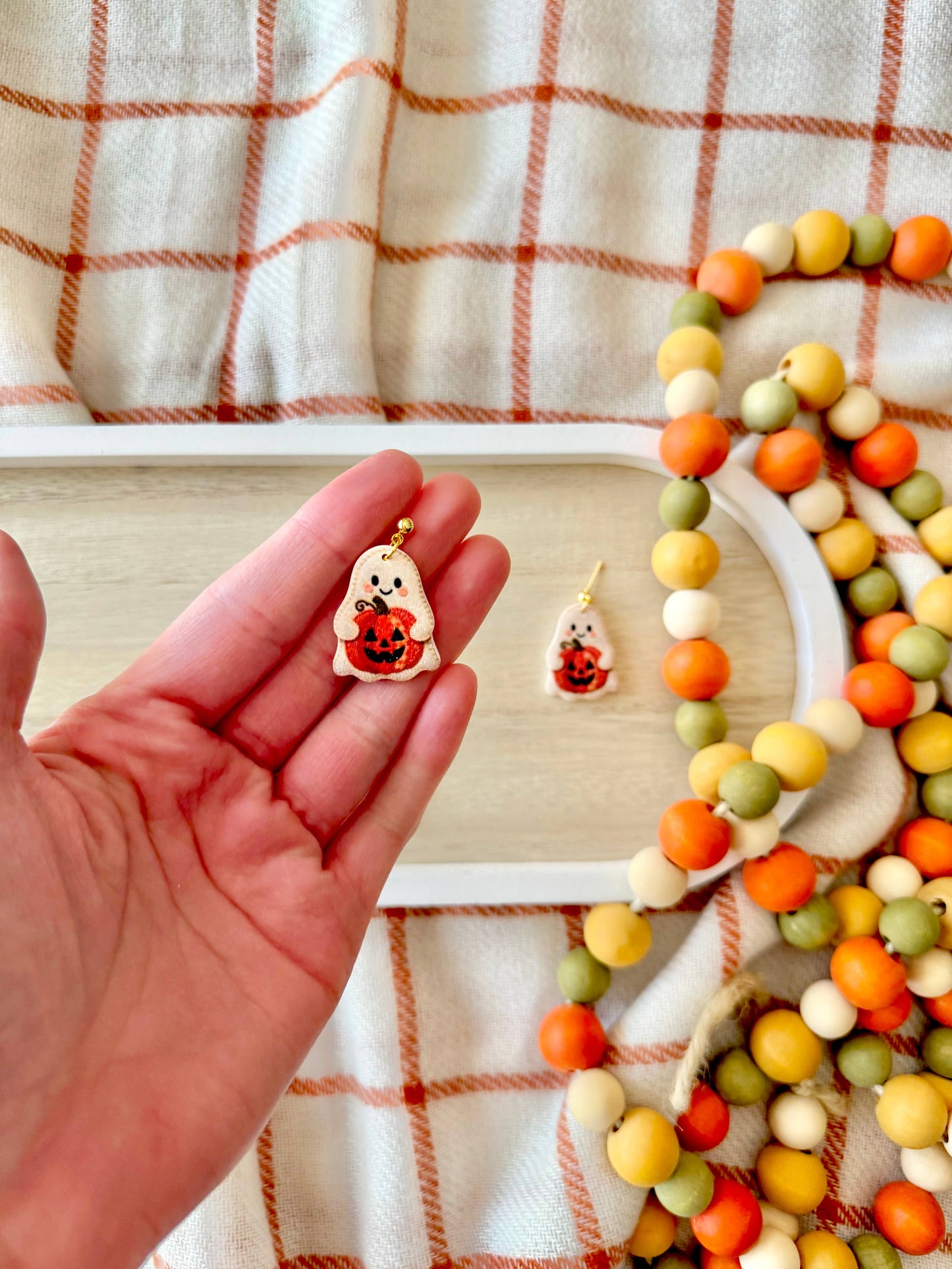 Candy Corn Earrings, Frankenstein Earrings, Ghost Earrings