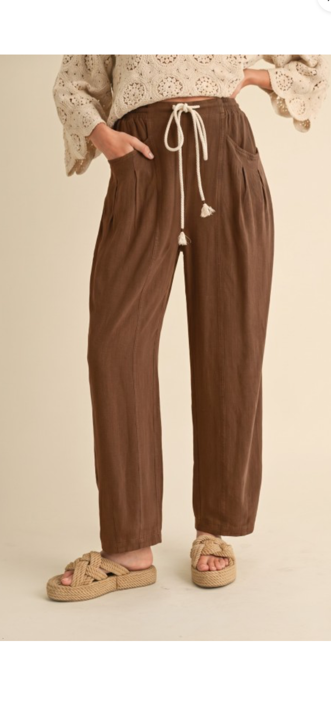 Annie Wear Linen Blend Pants