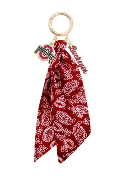 Ohio State Buckeyes Logo Bandana Bag Charm