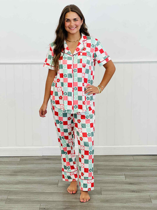 *PREORDER Button Down Pant PJ Set