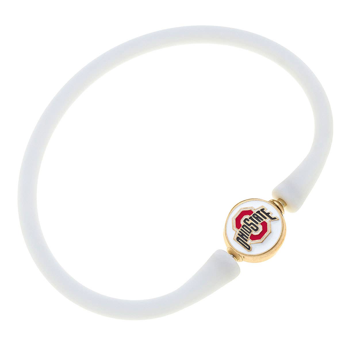 Ohio State Buckeyes Enamel Silicone Bali Bracelet