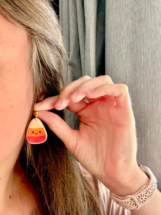 Candy Corn Earrings, Frankenstein Earrings, Ghost Earrings