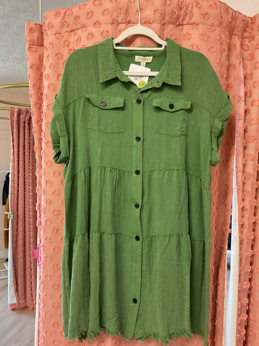 Umgee Green Dress * Final Sale*