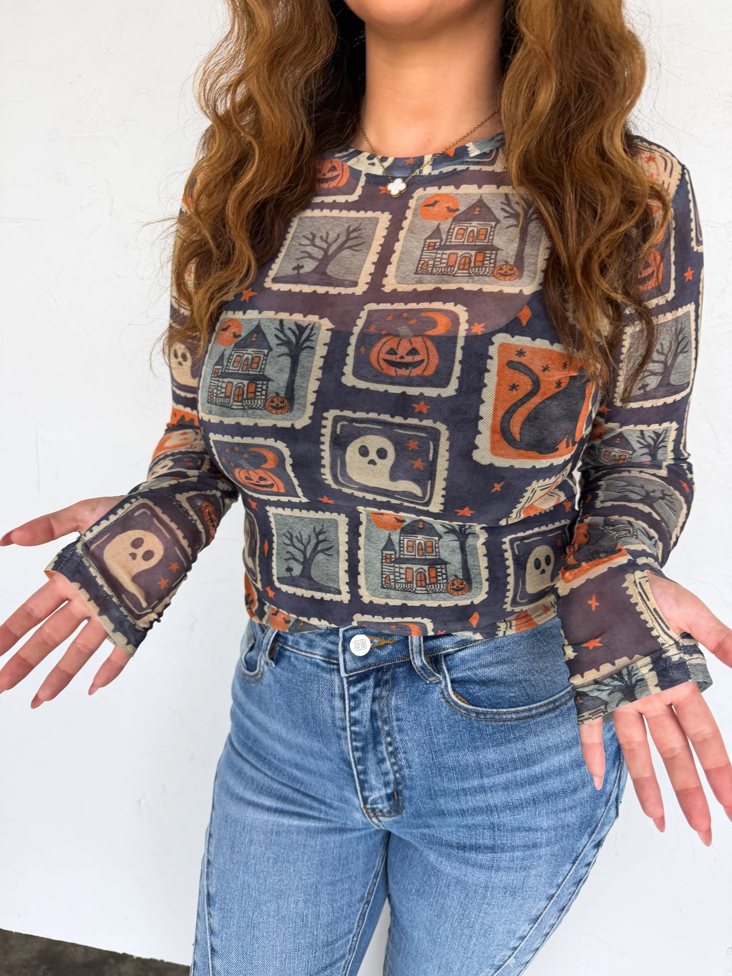 -PREORDER - Halloween Mesh Tops
