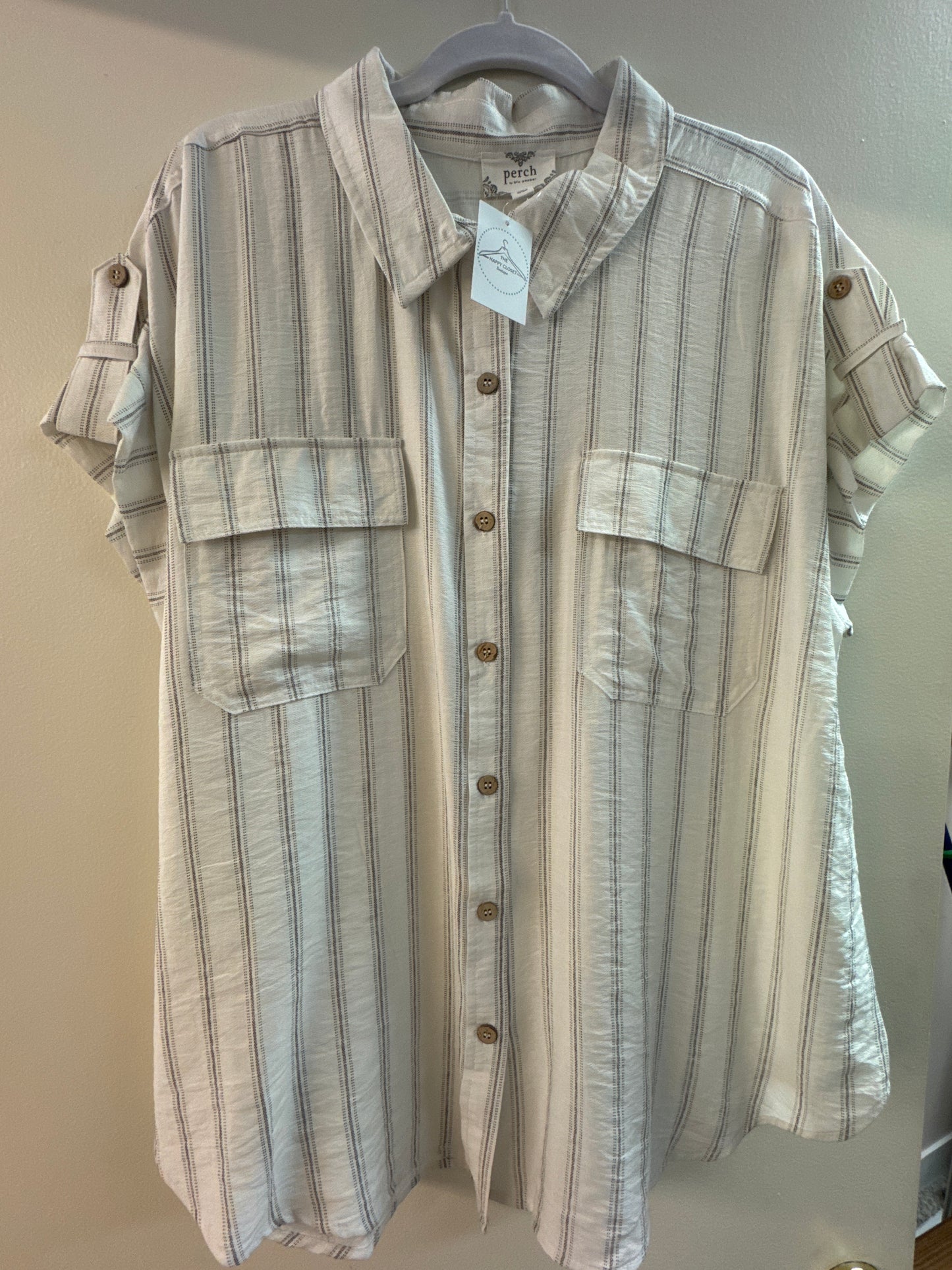 Blu Pepper Button Down Top