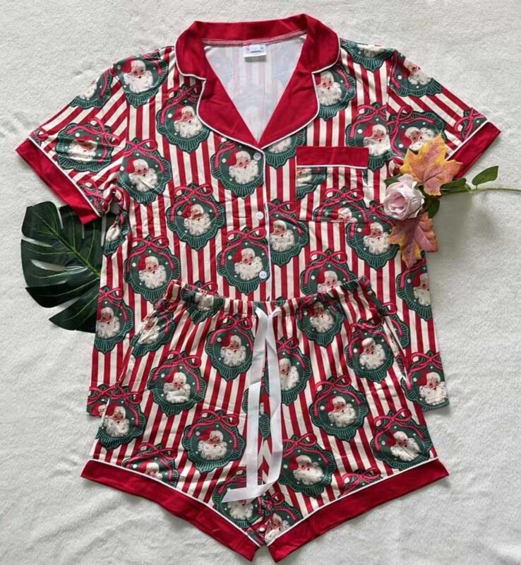 -PREORDER- Christmas PJ's / Button Down Short Set