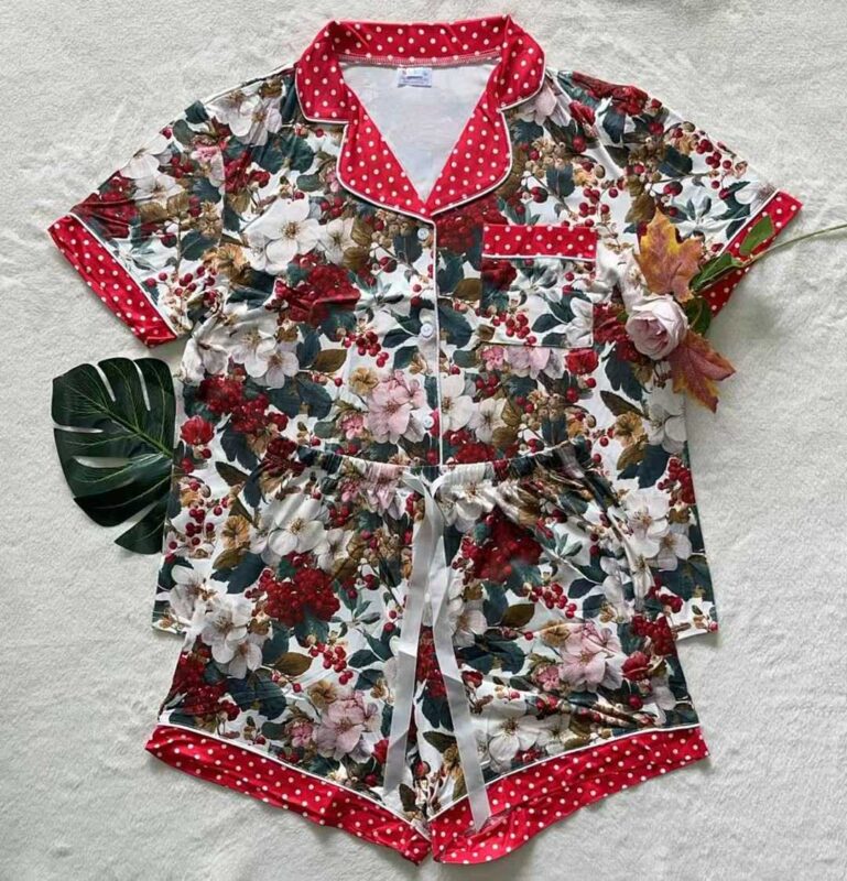 -PREORDER- Christmas PJ's / Button Down Short Set